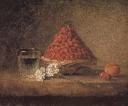 Jean Baptiste Simeon Chardin With wild strawberry basket Spain oil painting artist